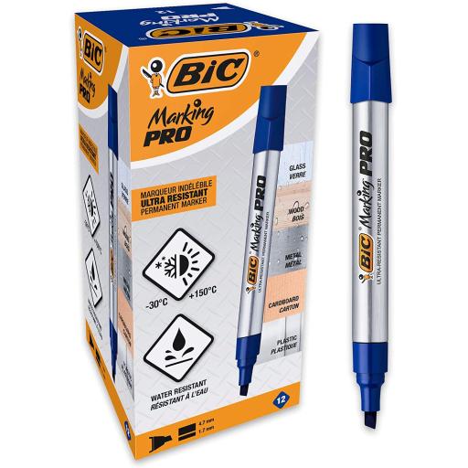 Bic Marker Blue  Permanent Each