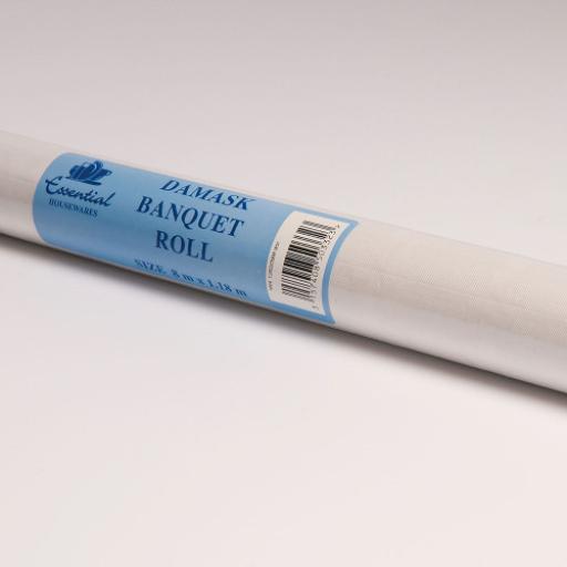 White Banquet Roll 25m x 1.18m