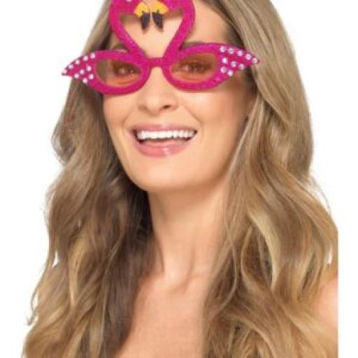 Flamingo Sparkle Glasses