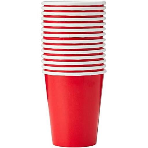 Disposable Cups Ruby Red 14 Ct