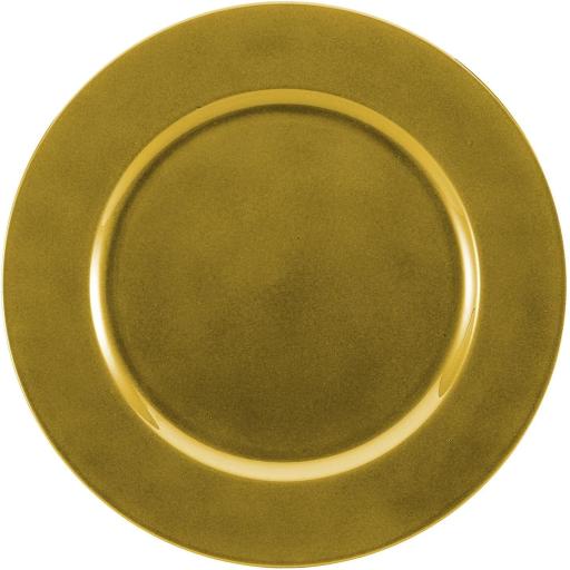 Gold Plastic Decorative Plate