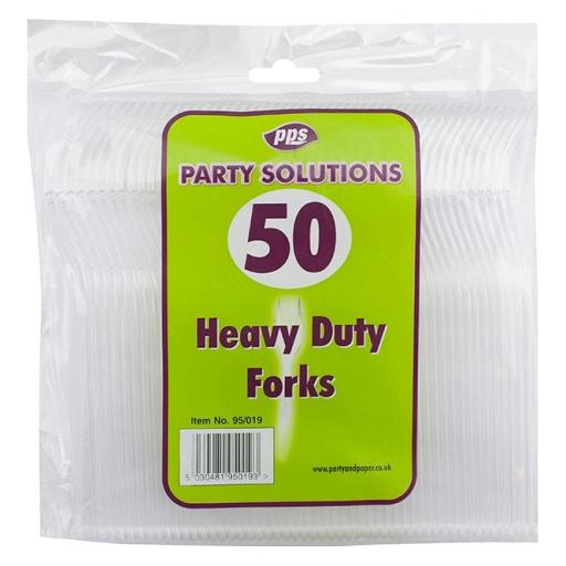 Heavy Duty Plastic Forks 50pk