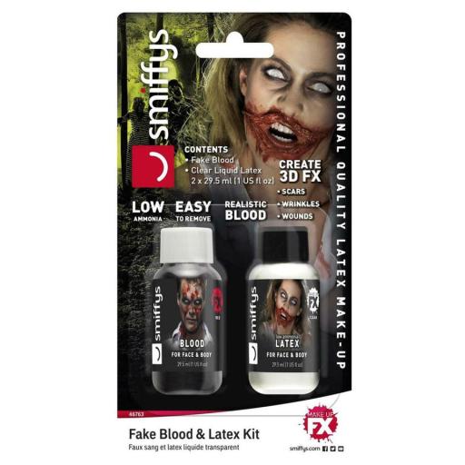 Liquid Latex and Fake Blood Kit