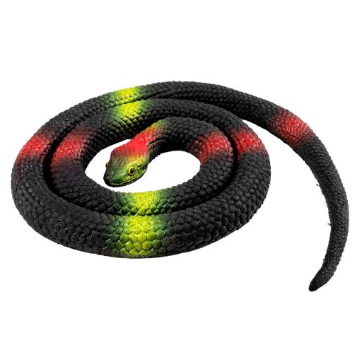 python junior 75 cm rubber black/green/red