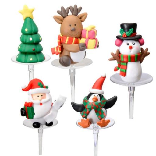 Assorted Clay Dough Christmas Figure Each h55mmX D38mm