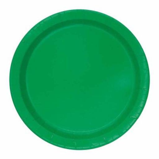 Emerald Green Plates 8pk