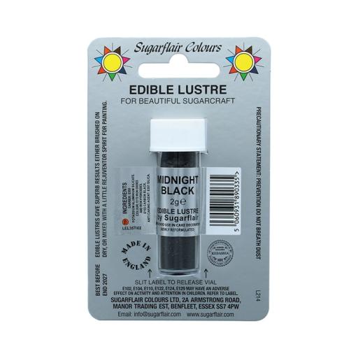 Midnight Black Edible Lustre 2g