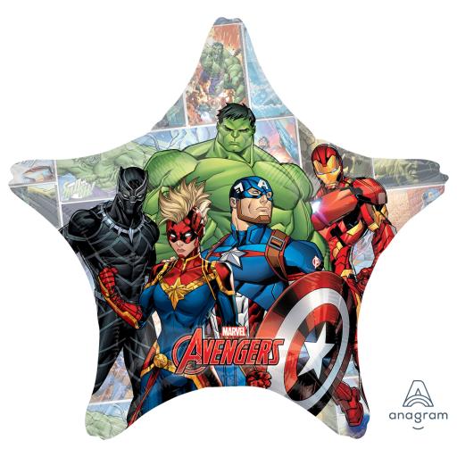 Avengers Powers Unite Jumbo Foil Balloons 28"/71cm w x 28"/71cm