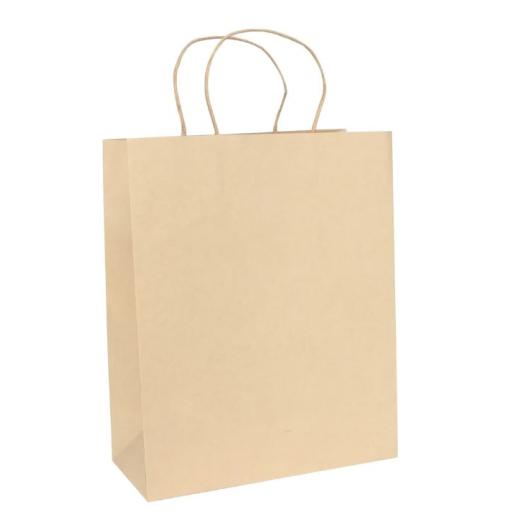 Kraft Paper Bag Brown (H32cm W26cm D12cm) - Pack of 10