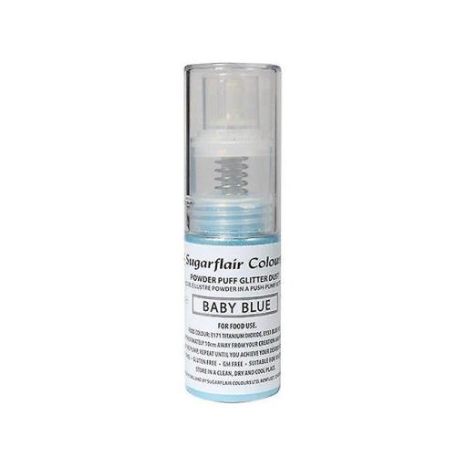 Sugarflair Colours Powder Puff Dust Pump Spray Baby Blue 10g