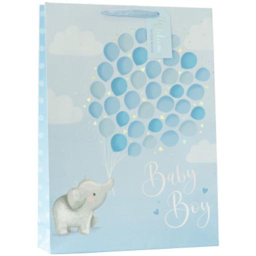 Gift Bag Baby Blue Medium