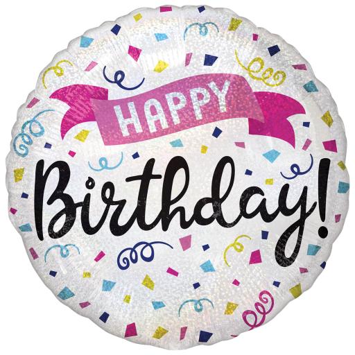 Happy Birthday Sparkle Standard XL Foil Balloons