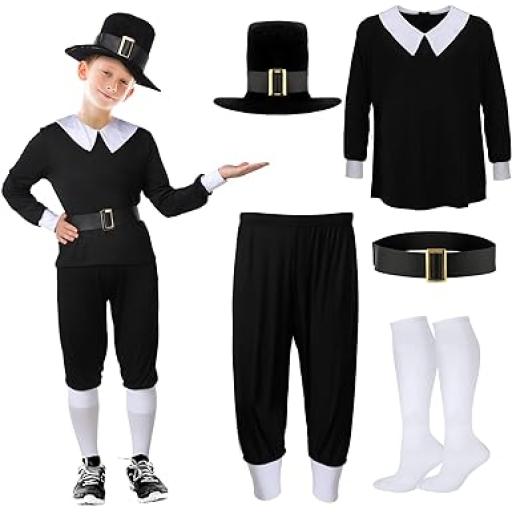 Puritan Boy Costume Size M 6-8 YRS