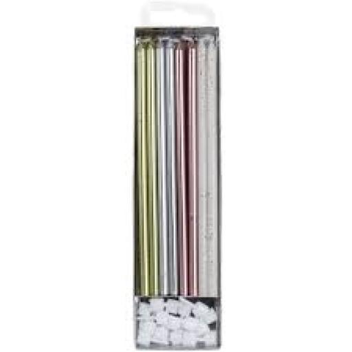 PME - Candles - Mixed Assortment Extra Tall W/ Holders (7") - Pk/16