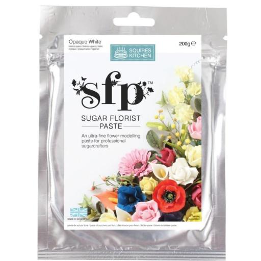 Squires Sugar Florist Paste (SFP) - Opaque White - 200g