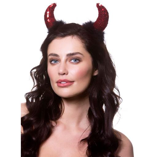 Deluxe Sequin Devil Horns