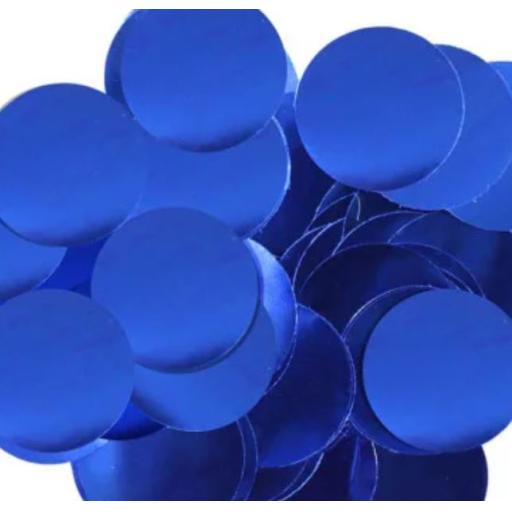 Metallic Foil Confetti 25mm x 14g Blue