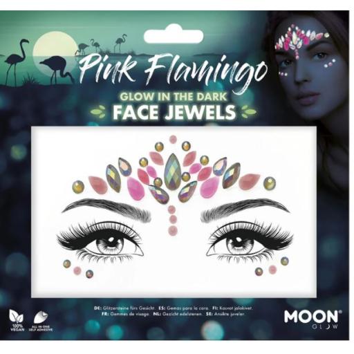 Moon Glow Face Jewels, Northern Lights, Glow In The Dark