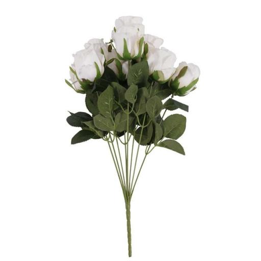 Head Solid Centre Rose Bush x 36cm - White