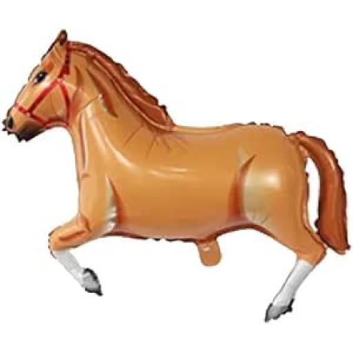 35inch Horse Brown Metallic Foil Balloon