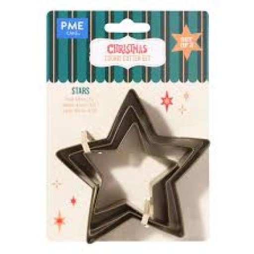 Star Christmas Cookie Cutter Set 3pk