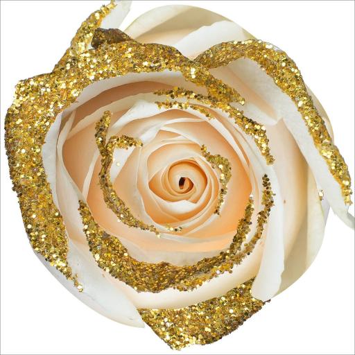 Xmas Rose Pick Glitter