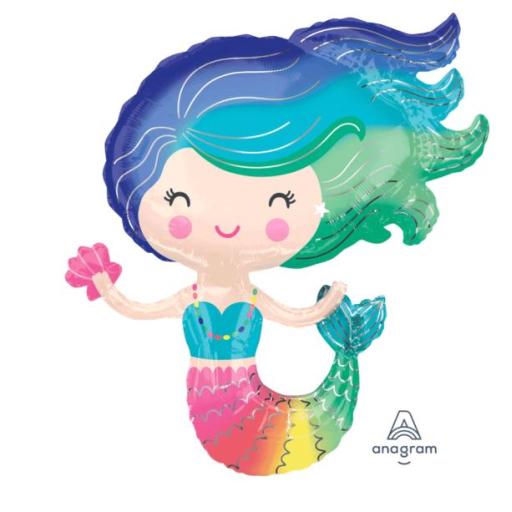 Mermaid 30" Foil Balloon