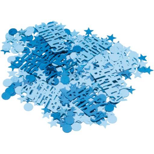 Blue Happy Birthday Foil Confetti 14g