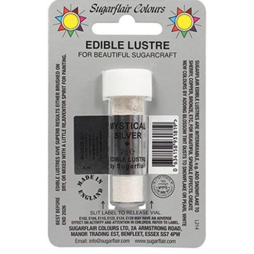 Sugarflair Edible Lustre - Mystical Silver