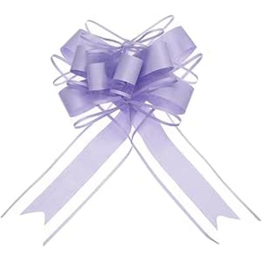 Purple /White Organza Pull Bow 23Mm x 1M