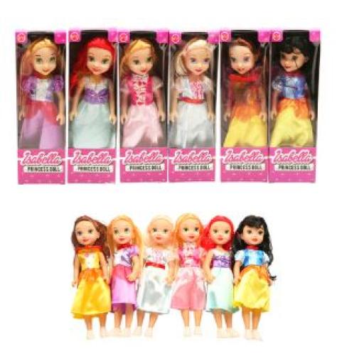 Princess  Doll 24cm 6 Assorted