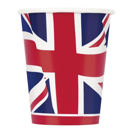 Union Jack 9oz Paper Cups