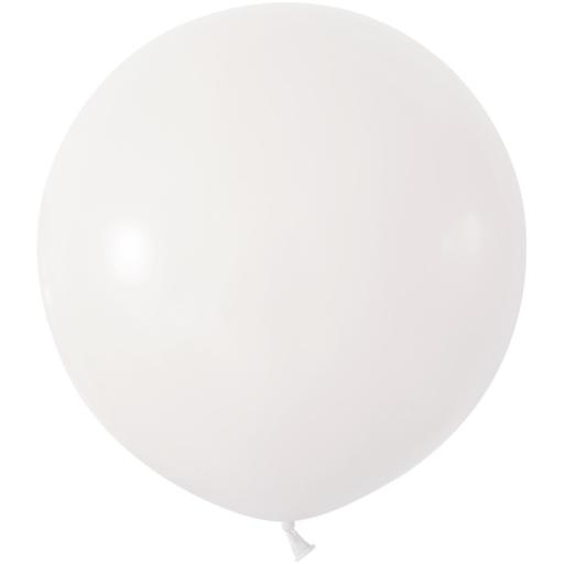 White Jumbo Latex Balloon - 24 inch - Pk 3