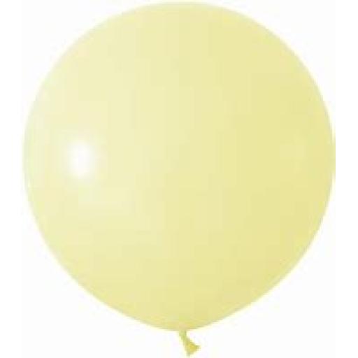 Vanilla 24''Jumbo Latex Balloon 3pk