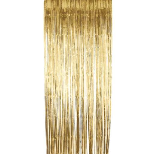 Shimmer Curtain, Gold Metallic, 91cm x 244cm/36x96in