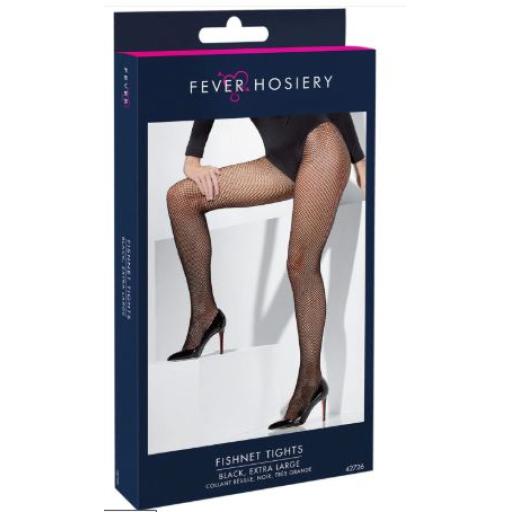 Fever Fishnet Tights Black Extra Large