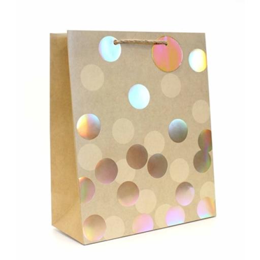 Gift Bag - Gold Spots - Large