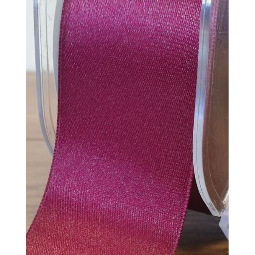 Burgundy Satin Ribbon 38Mm x 1M