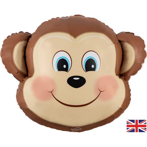 Shape 19inch/48.2cm Cute Monkey Metallic