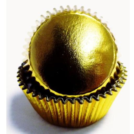 Gold Mini Baking Cups 45pcs