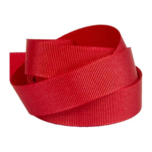 Red  Polyester Grosgrain Ribbon 16Mm x1M