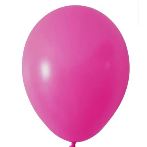 Fuchsia Round Shape Latex Balloon - 5 inch - Pk 100