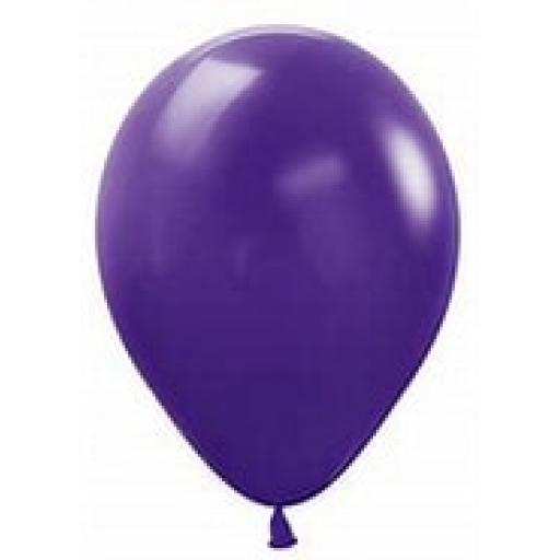 Violet Round Shape Latex Balloon - 5 inch - Pk 100