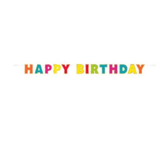Gold Foil And Rainbow Banner 2.2 Meters