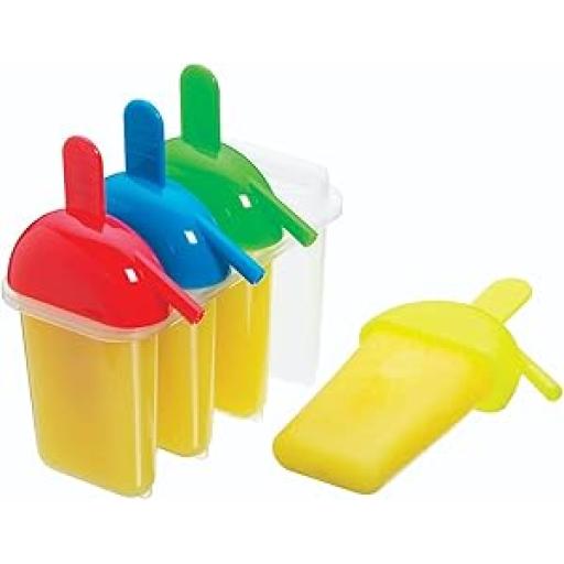 Sipper-Style Plastic Ice Lolly Moulds