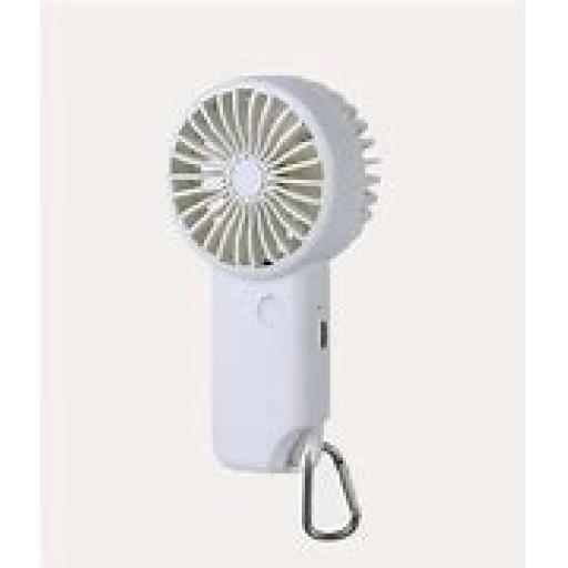 Portable Mini Fan USB-powered in White Colour