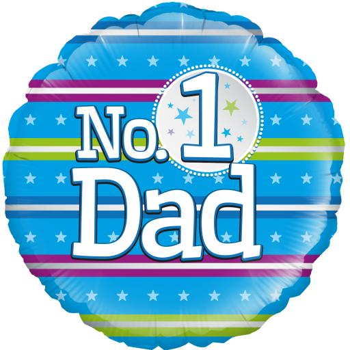 18inch Number 1 Dad Foil Balloon