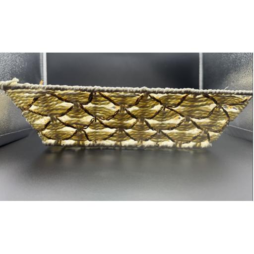 Wooden Craft Basket Rect 33 x25x9.5 Cm