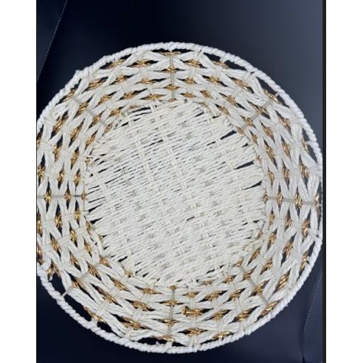 Woven Basket Round 33Cm