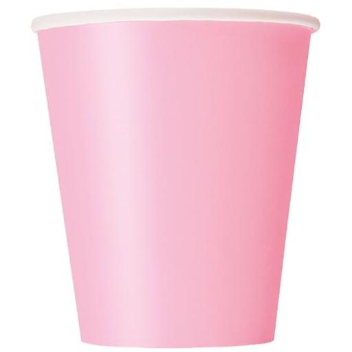 Paper Cups-266 ml-Light Pink Colour-8 Count